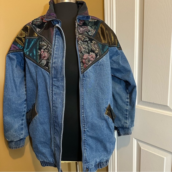 Women Vintage Denim vintage 80’s lined be in the current seen denim jacket - Picture 13 of 16
